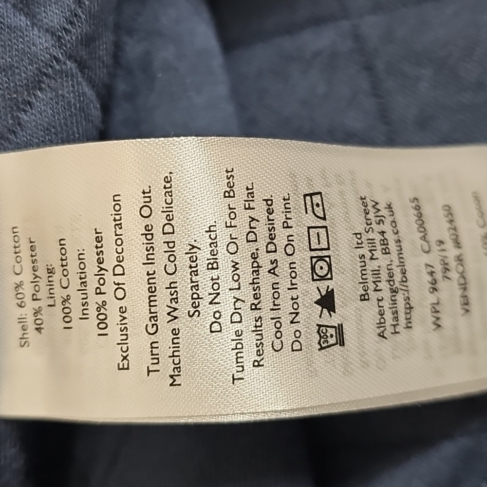 Eddie Bauer Shirt Jacket Quilted Shacket Chore Jacket Outdoor Blue Size L - Picture 9 of 9